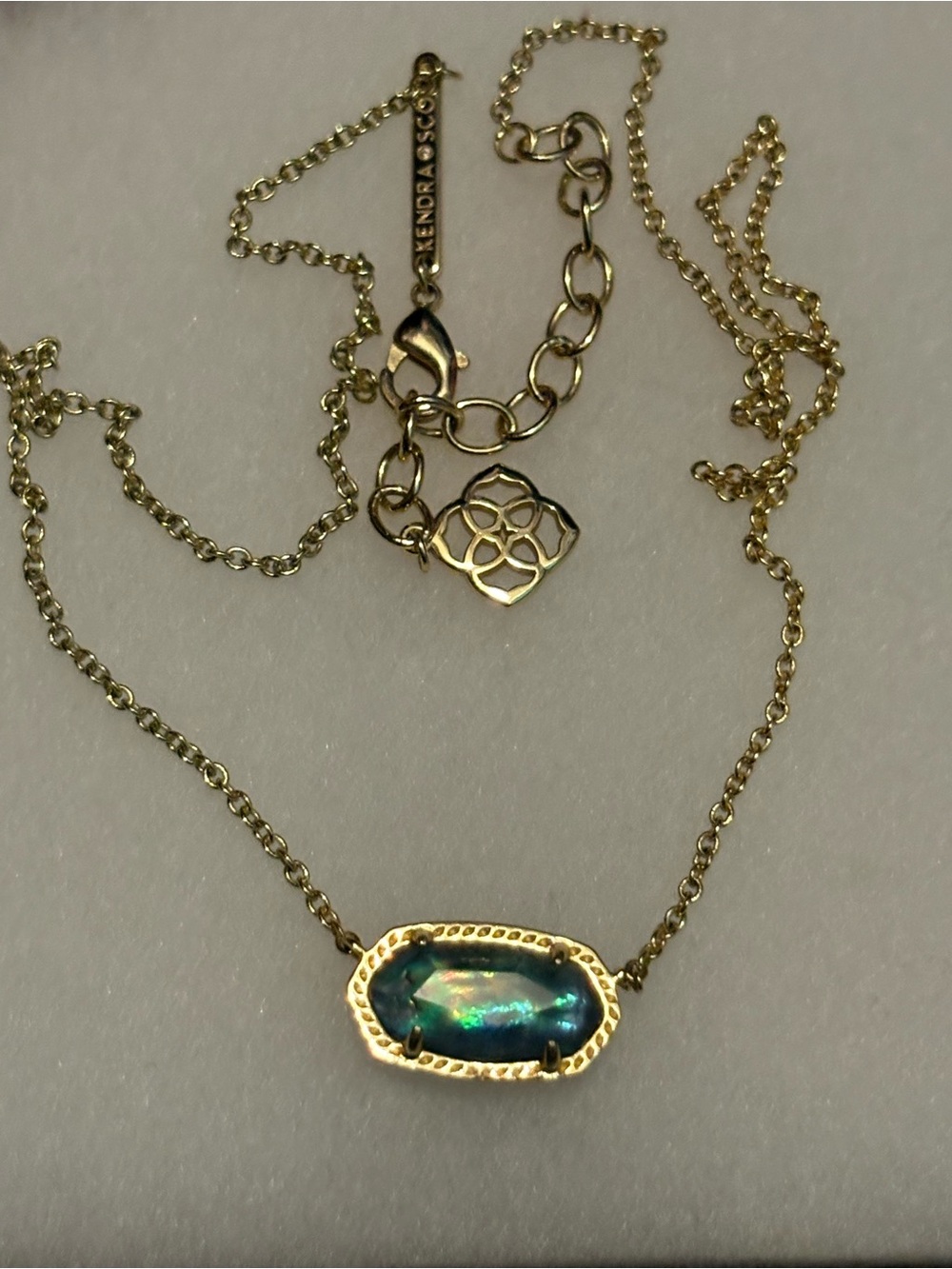 Kendra Scott Gold Necklace with Abalone